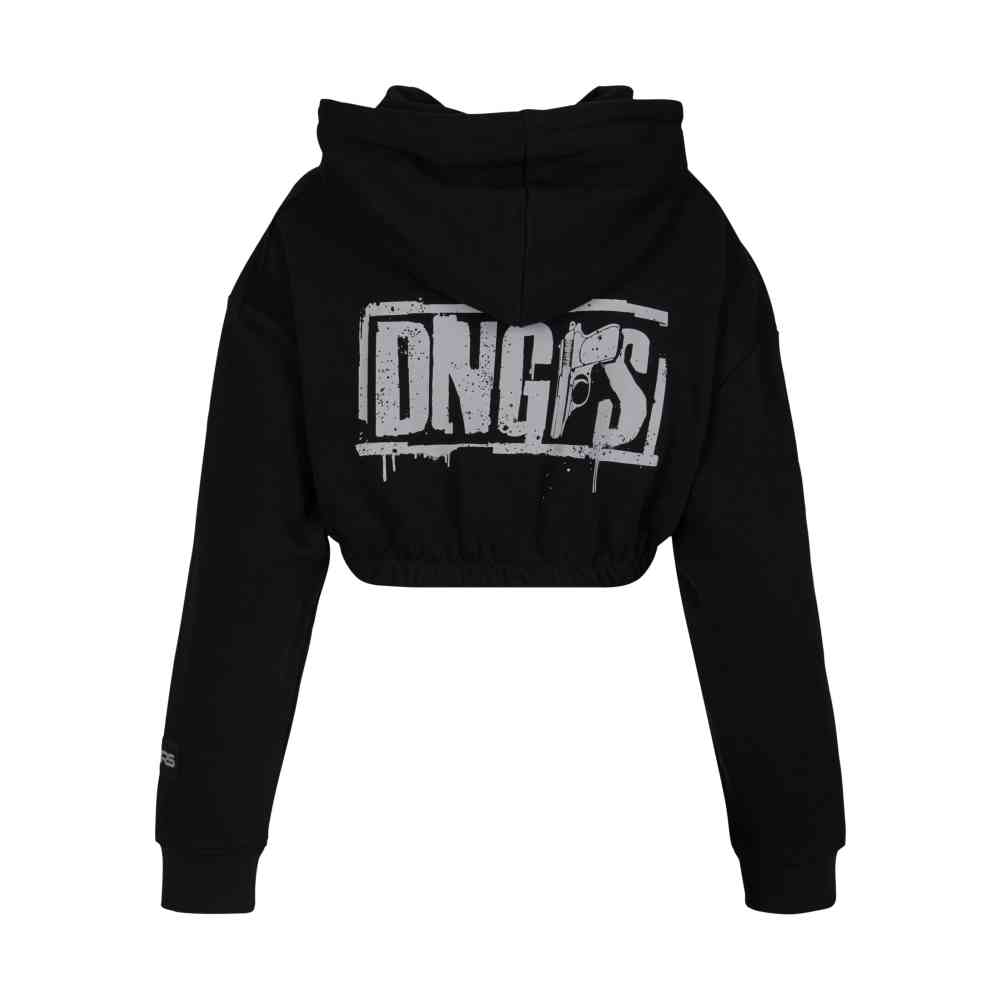 Dangerous DNGRS - EvilFuture Crop Hoodie - Zwart